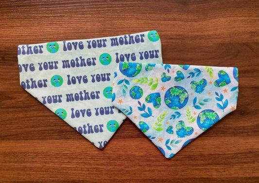 “Love Your Mother” OTC Reversible Dog Bandana