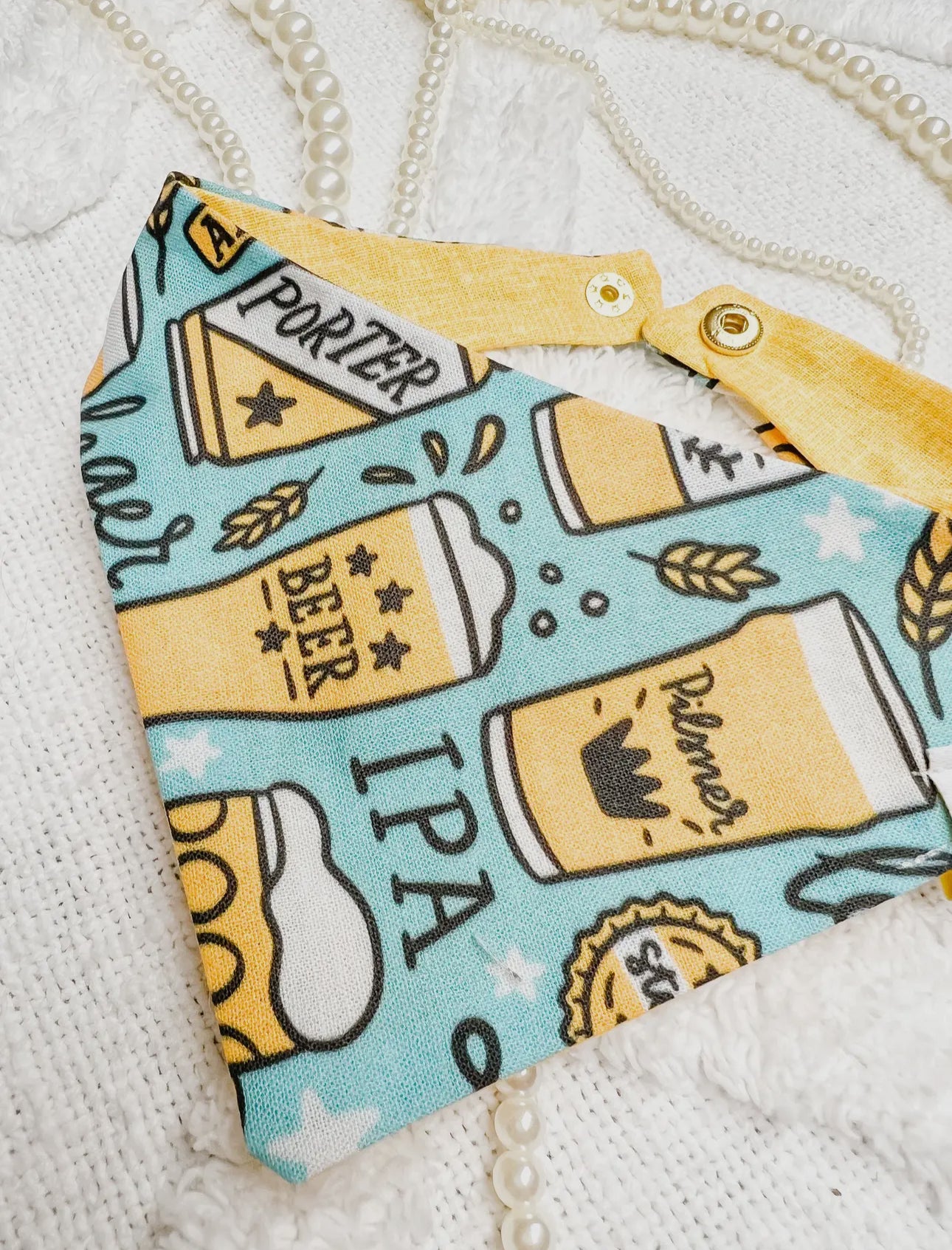 The Brew Crew - Handmade Bandana, Snap On