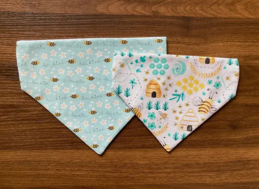 “Bee Kind” OTC Reversible Dog Bandana