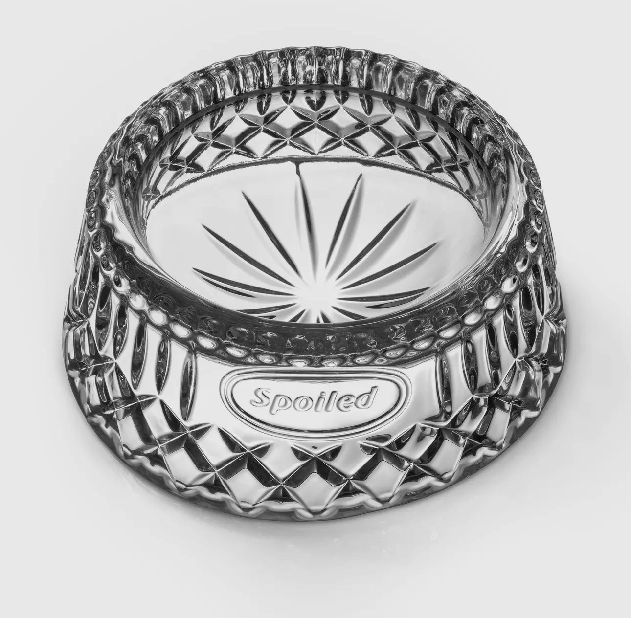 ‘Spoiled’ Godinger Crystal Pet Bowl