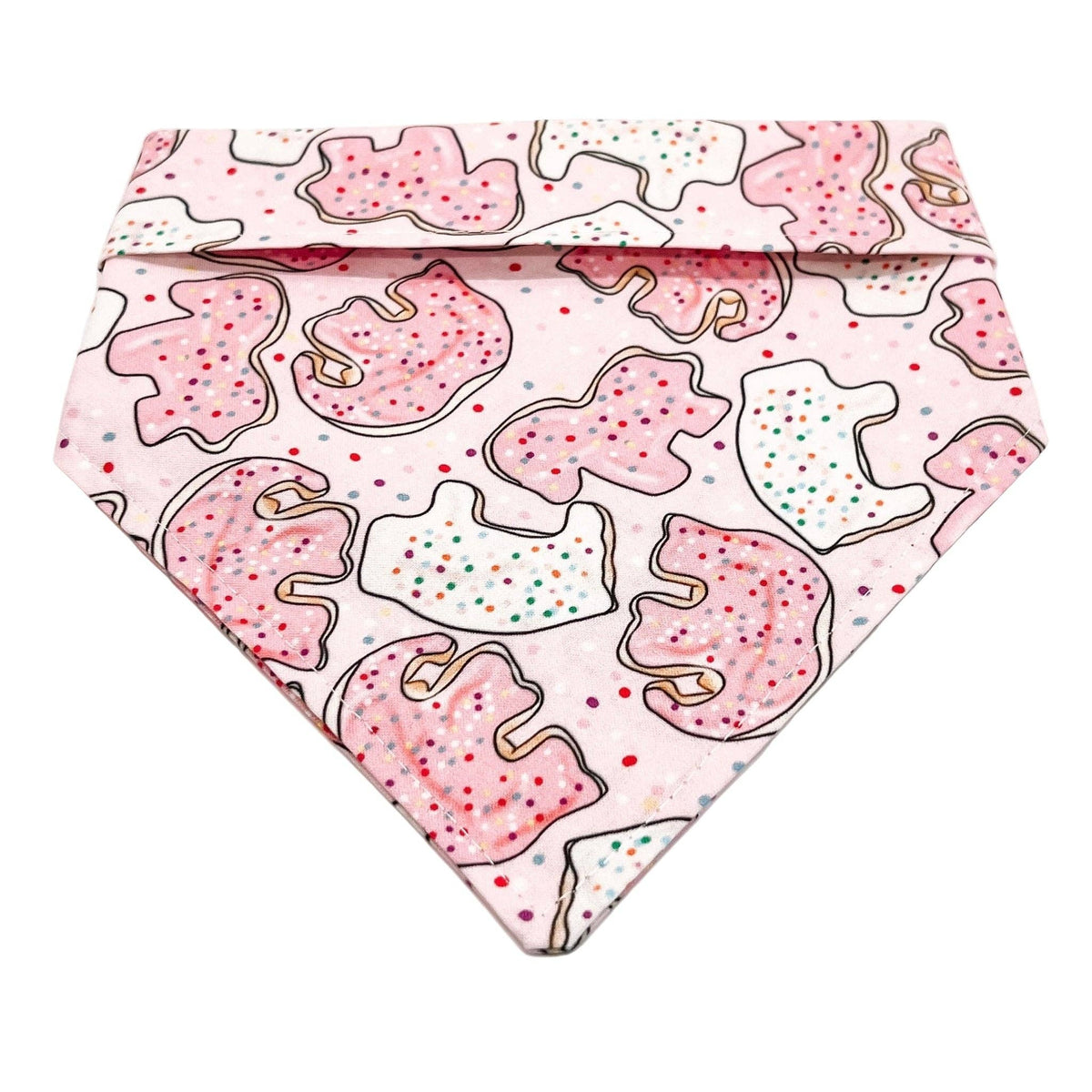 Pink Animal Cracker Adjustable Harness, Leash, Bandana and Scrunchie Bundle