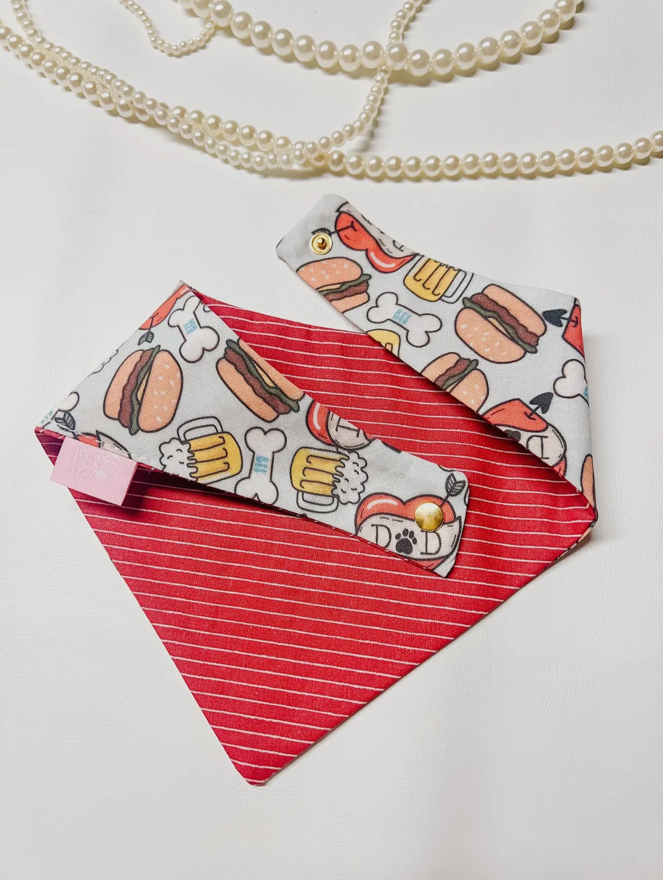Grills & Thrills - Handmade Bandana, Snap On