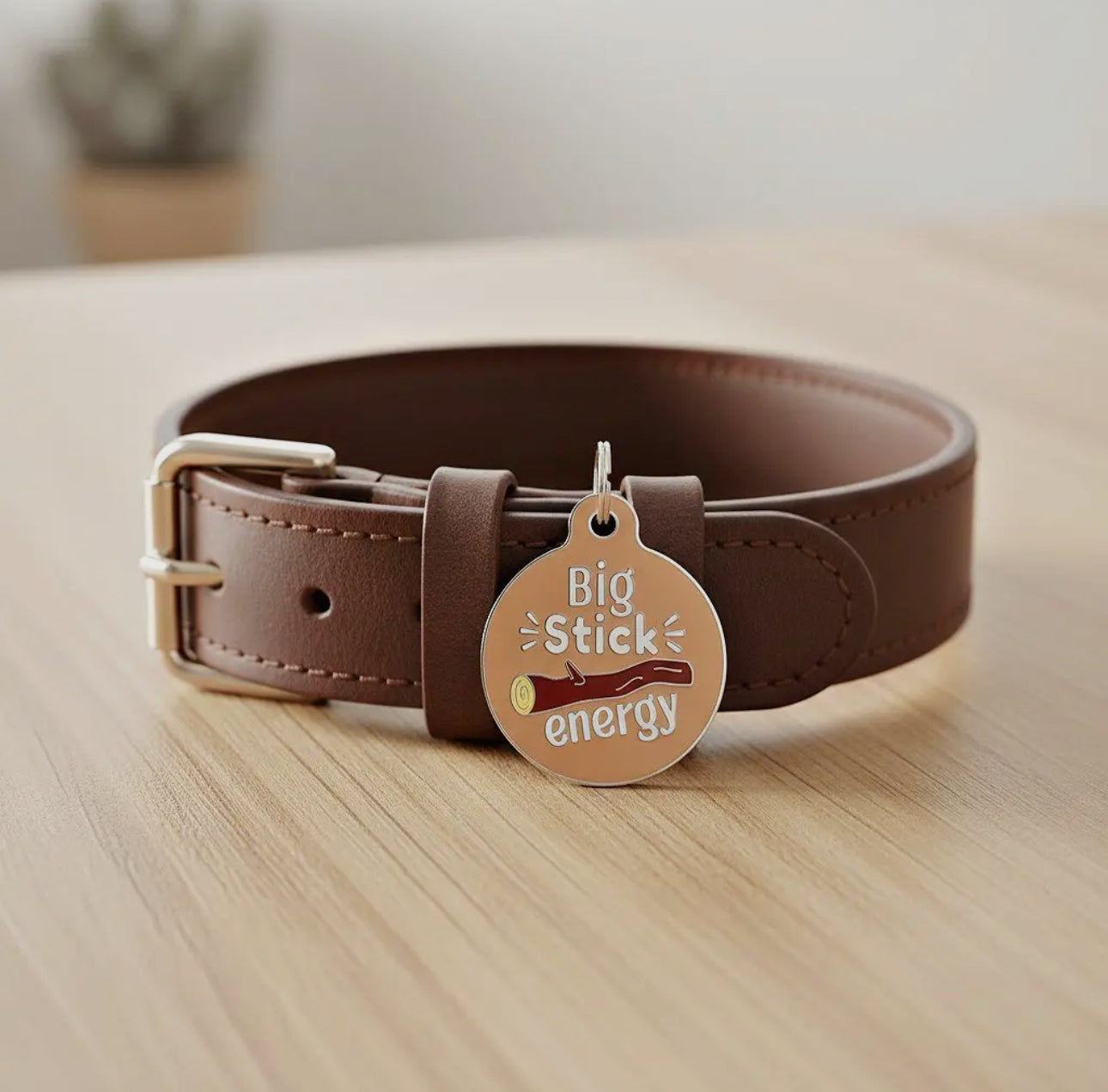 Collar ID Tag (Engraved QR Code)