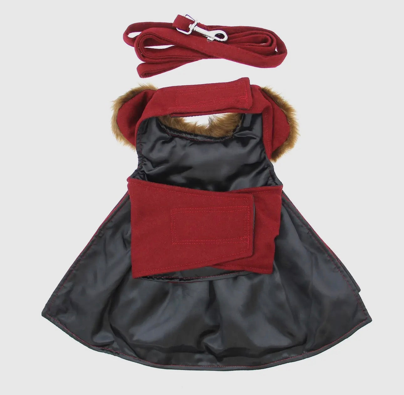 Faux Fur Coat/Dress with Matching Leash