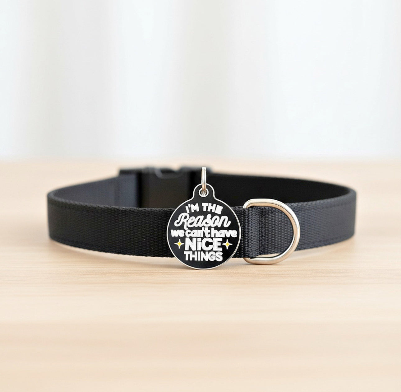 Collar ID Tag (Engraved QR Code)