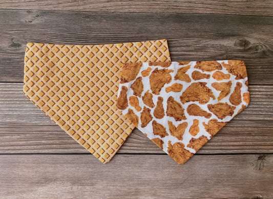 “Chicken + Woofles” OTC Dog Bandana