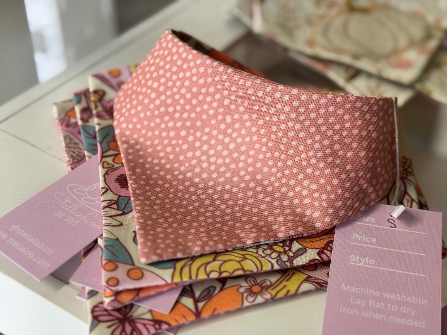 Whimsy Woodland - Handmade Bandana, Snap On