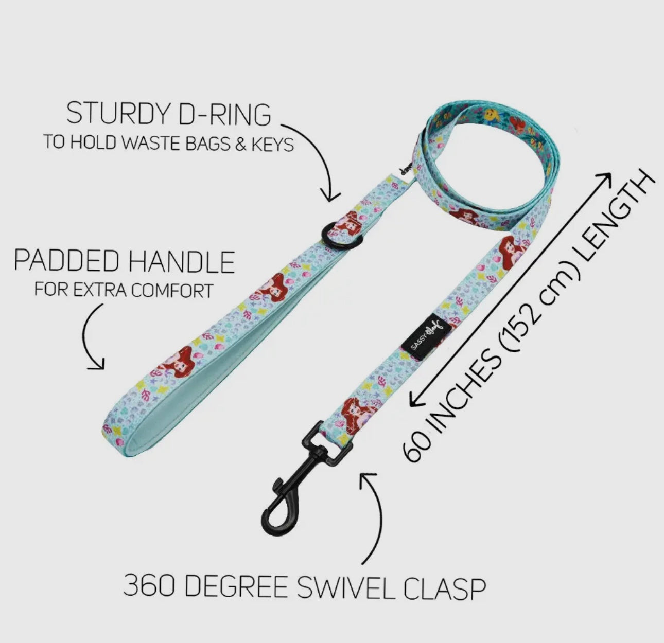 Sassy Woof Disney’s Ariel Leash