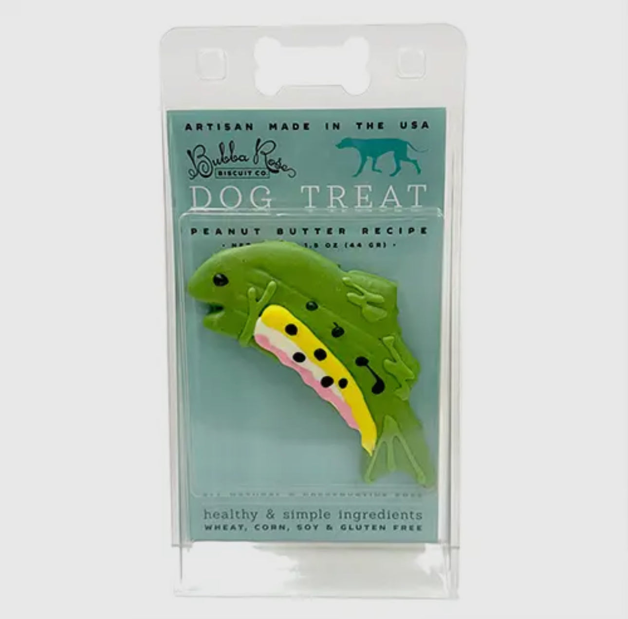 “Gone Fishing” Individually Wrapped Dog Cookie